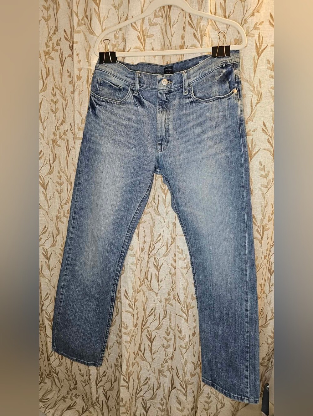 Nautica Jeans - Men's Relaxed Fit Stretch - 34x32 - Light Wash Denim